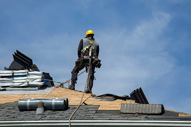 Professional Roofing technician working in Coon Rapids, IA